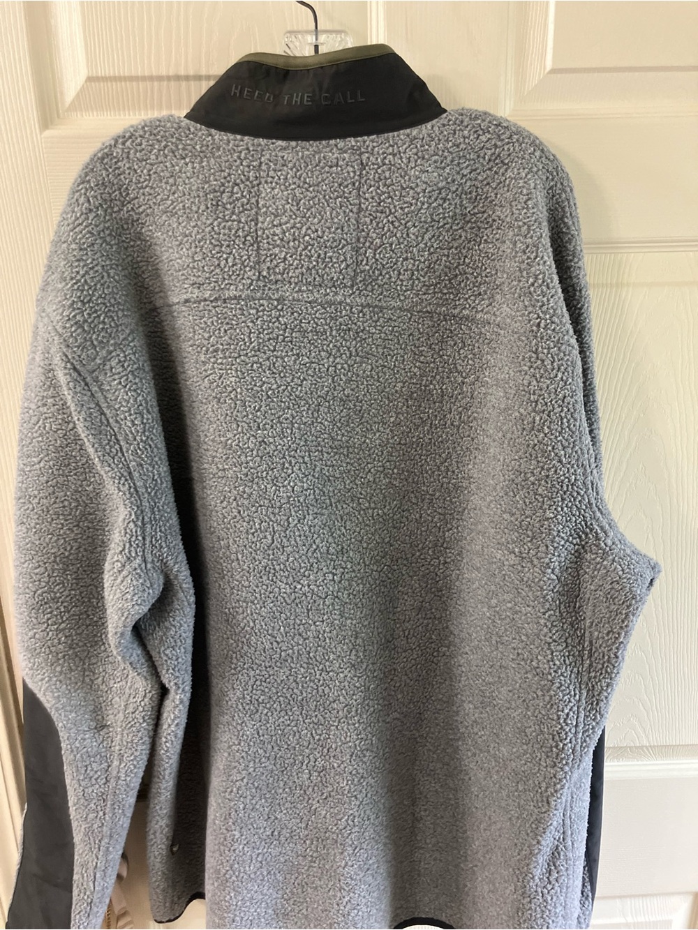 Howler Brothers Gray Fleece Jacket with Olive and Orange Label Accents - Picture 3 of 5